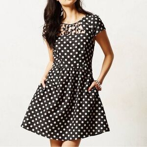 Anthropologie Maeve Nicola Polka Dot Dress